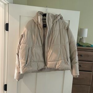 Zara Cream Puffer Coat
